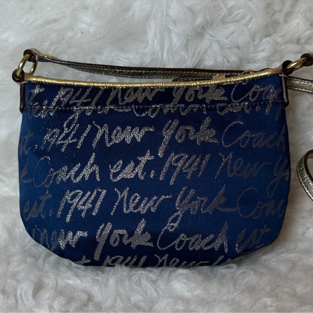 Rare Coach 45650 Poppy Signature Script CrossbodySwingpack w/small coin purse - Picture 7 of 16